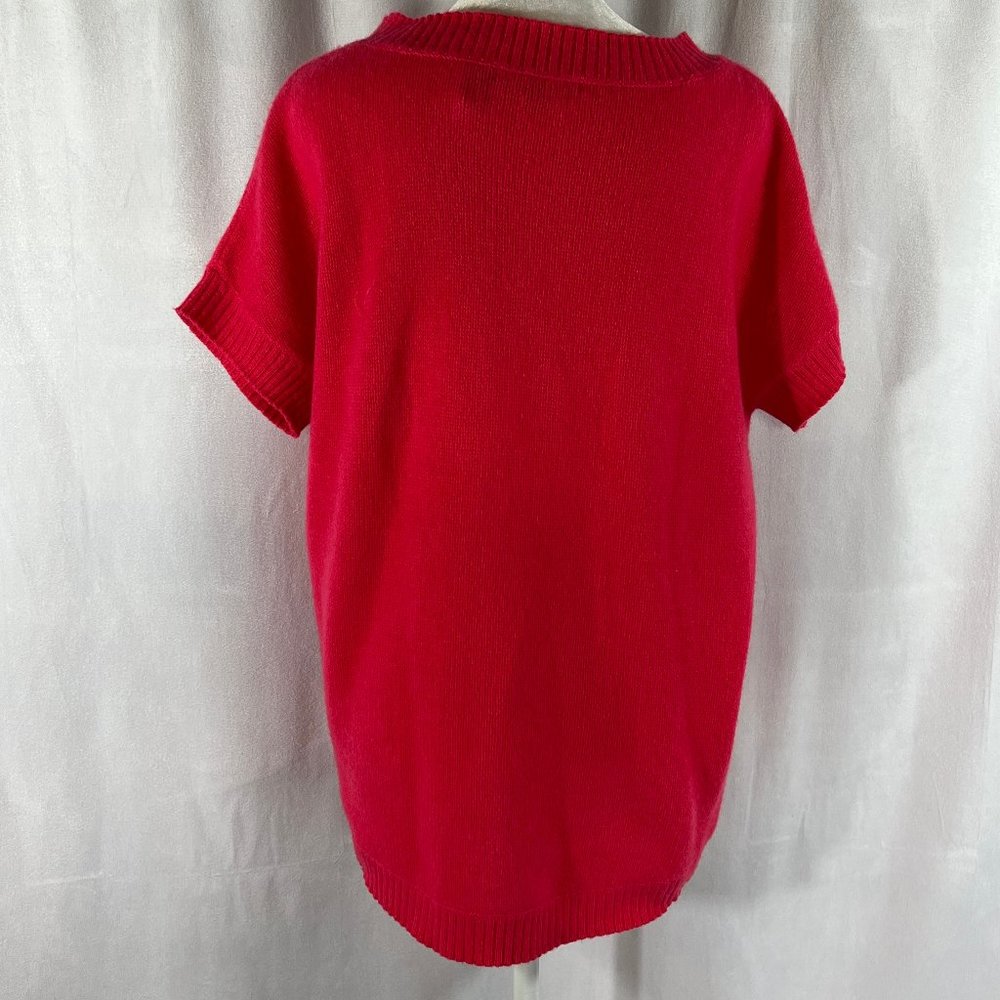 Neiman Marcus The Cashmere Collection Bright Pink Cashmere Sweater Size … - Picture 5 of 8